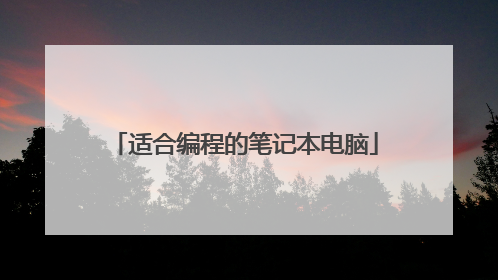 适合编程的笔记本电脑