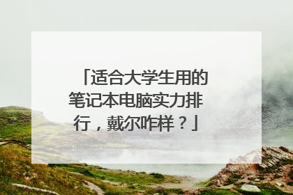 适合大学生用的笔记本电脑实力排行,戴尔咋样?