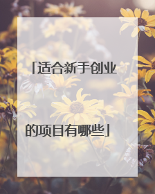 适合新手创业的项目有哪些