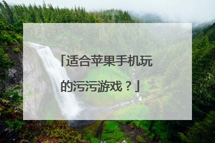 适合苹果手机玩的污污游戏？