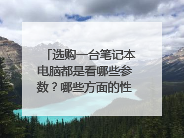选购一台笔记本电脑都是看哪些参数?哪些方面的性能呀?怎样算配置的比较好,比较性价比高?请看问题说明