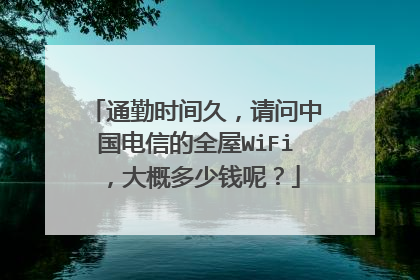 通勤时间久,请问中国电信的全屋WiFi,大概多少钱呢?