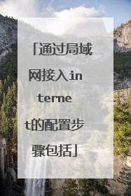 通过局域网接入internet的配置步骤包括