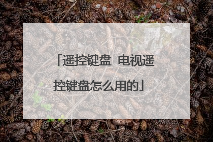 遥控键盘 电视遥控键盘怎么用的