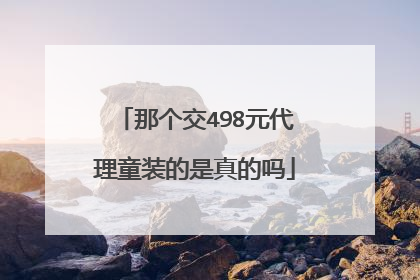 那个交498元代理童装的是真的吗