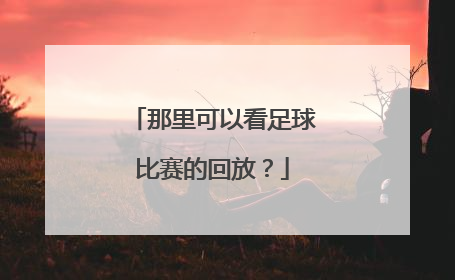 那里可以看足球比赛的回放？
