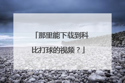 那里能下载到科比打球的视频？