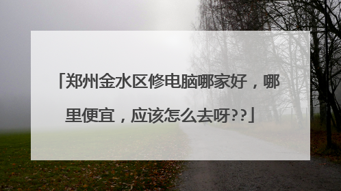 郑州金水区修电脑哪家好，哪里便宜，应该怎么去呀??