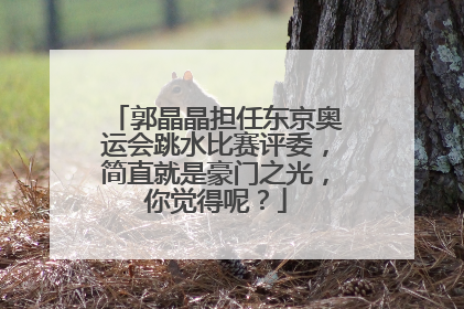 郭晶晶担任东京奥运会跳水比赛评委,简直就是豪门之光,你觉得呢?