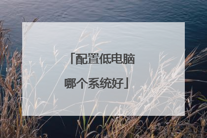 配置低电脑哪个系统好