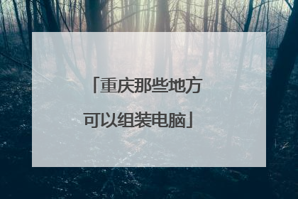 重庆那些地方可以组装电脑