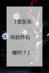 重装系统软件有哪些?