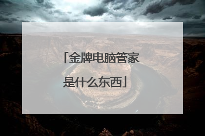 金牌电脑管家是什么东西