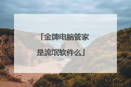 金牌电脑管家是流氓软件么