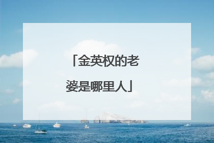 金英权的老婆是哪里人