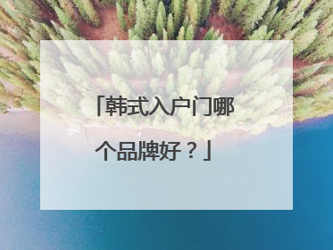 韩式入户门哪个品牌好?