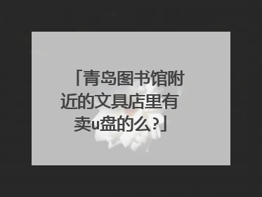 青岛图书馆附近的文具店里有卖u盘的么?