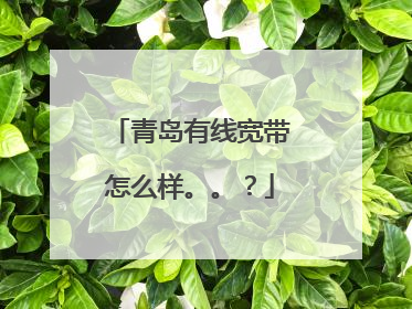 青岛有线宽带怎么样。。？