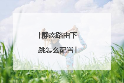 静态路由下一跳怎么配置