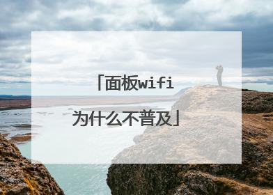 面板wifi为什么不普及