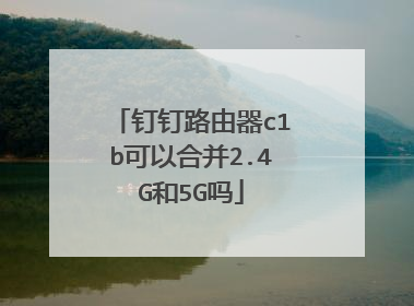 钉钉路由器c1b可以合并2.4G和5G吗
