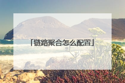 链路聚合怎么配置