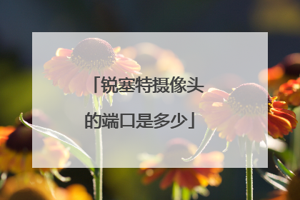 锐塞特摄像头的端口是多少