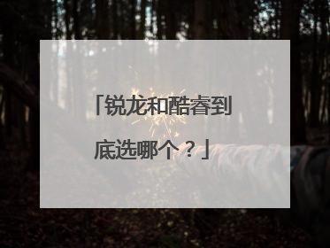 锐龙和酷睿到底选哪个?