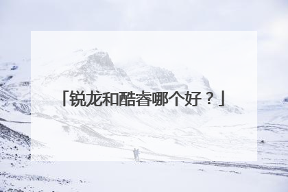 锐龙和酷睿哪个好?