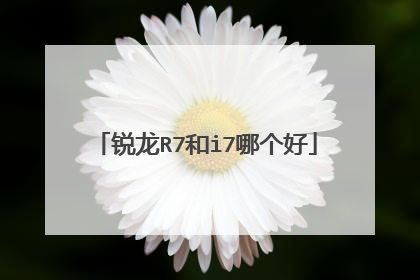 锐龙R7和i7哪个好
