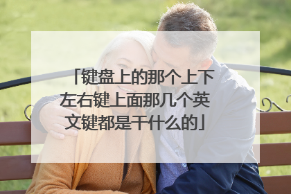 键盘上的那个上下左右键上面那几个英文键都是干什么的