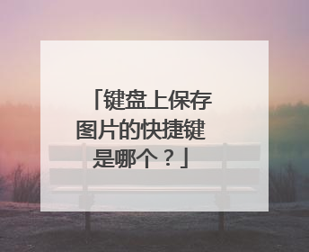 键盘上保存图片的快捷键是哪个？