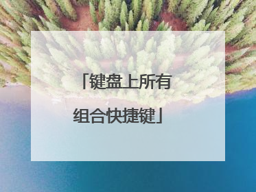 键盘上所有组合快捷键