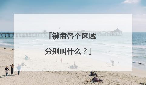 键盘各个区域分别叫什么?