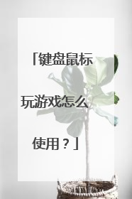 键盘鼠标玩游戏怎么使用？