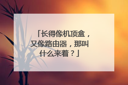 长得像机顶盒，又像路由器，那叫什么来着？