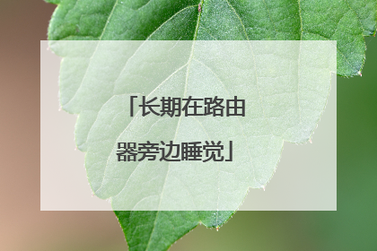 长期在路由器旁边睡觉