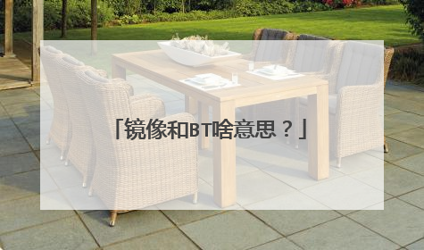 镜像和BT啥意思？