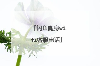 闪鱼随身wifi客服电话