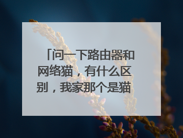 问一下路由器和网络猫,有什么区别,我家那个是猫还是路由器,我都糊涂了