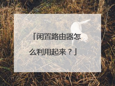闲置路由器怎么利用起来?