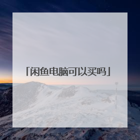 闲鱼电脑可以买吗