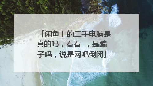 闲鱼上的二手电脑是真的吗,看看 ,是骗子吗,说是网吧倒闭