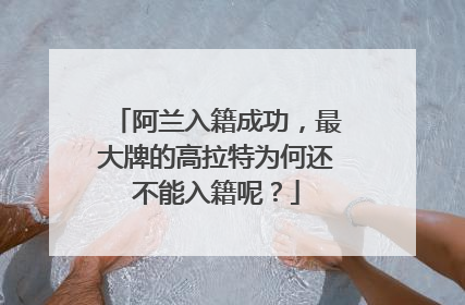 阿兰入籍成功,最大牌的高拉特为何还不能入籍呢?