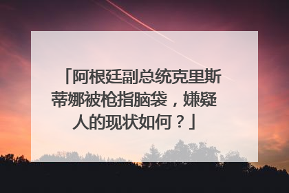 阿根廷副总统克里斯蒂娜被枪指脑袋，嫌疑人的现状如何？