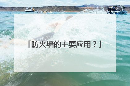 防火墙的主要应用？