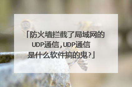 防火墙拦截了局域网的UDP通信,UDP通信是什么软件搞的鬼?