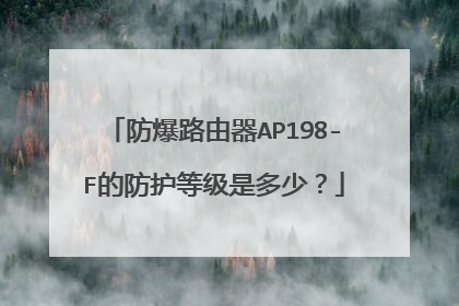 防爆路由器AP198-F的防护等级是多少?