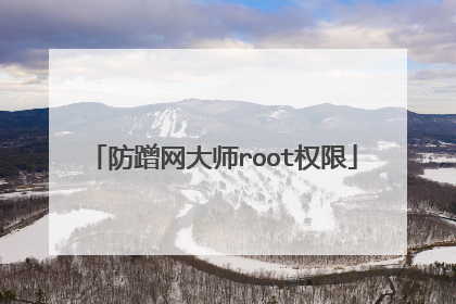 防蹭网大师root权限