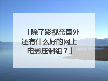除了影视帝国外还有什么好的网上电影压制组？